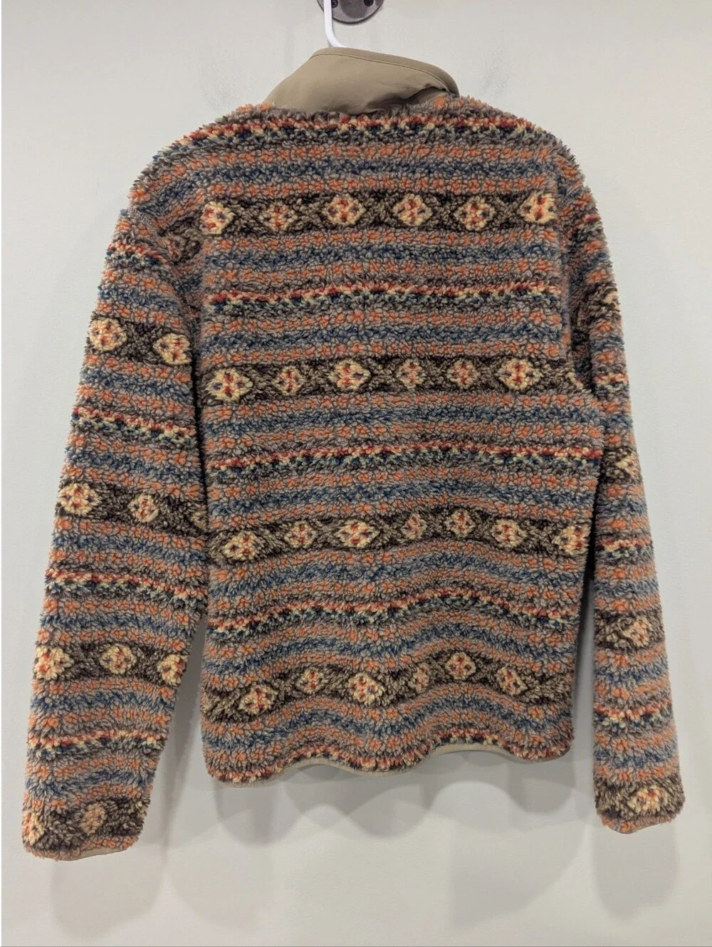 J. Crew Nordic Fair Isle Sherpa Half Zip Pullover Size Medium